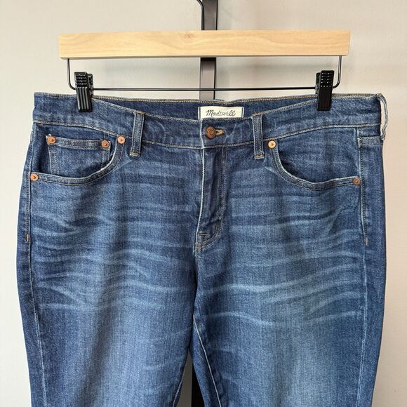Madewell The Slim Boyjean Dark Wash Mid Rise Jeans Size 27 - Picture 2 of 9